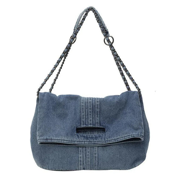 Sac épaule denim élégant